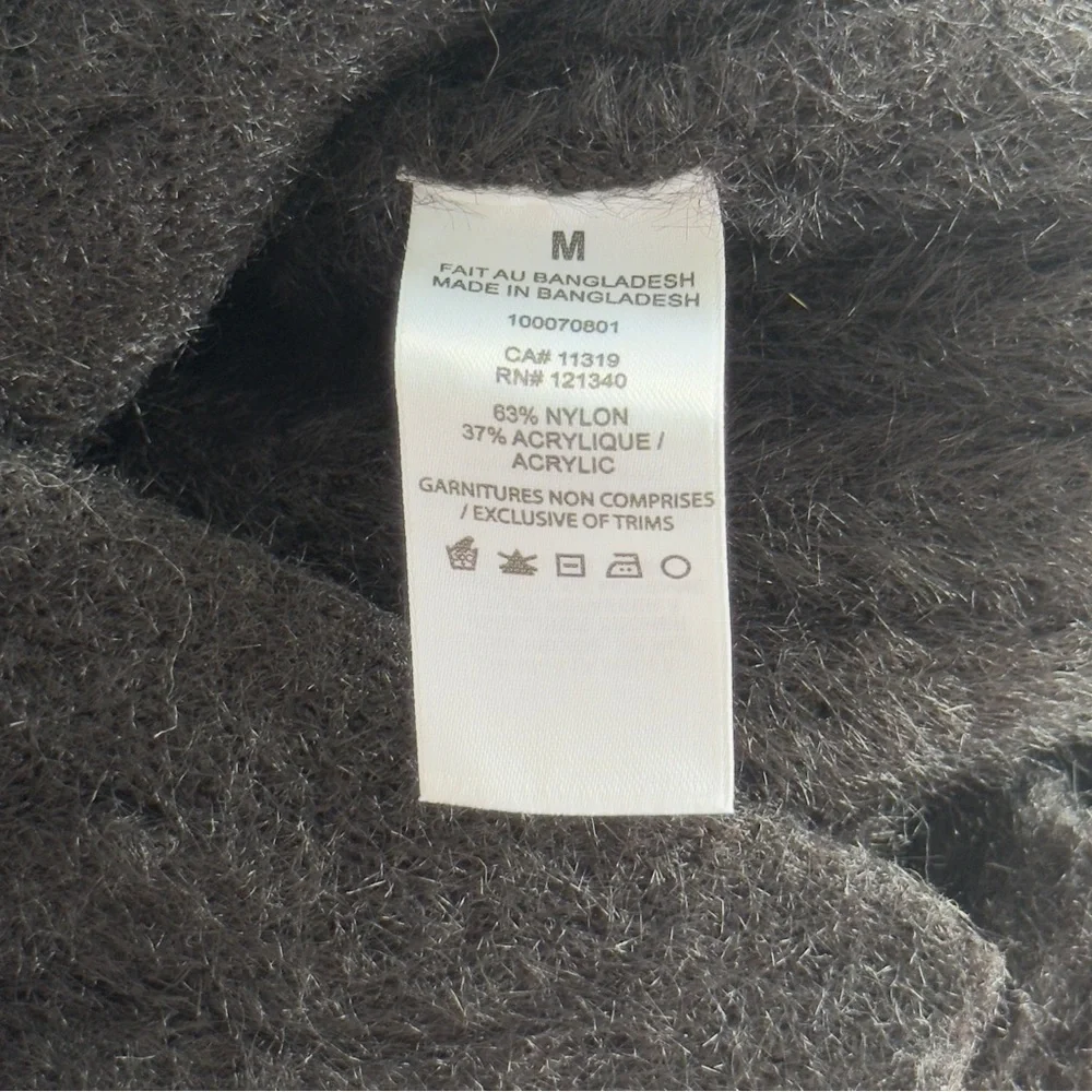 Garage soft Ribbed black Cardigan - Picture 5 of 5